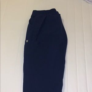 Figs Lola Skinny Scrub Pants- navy blue, small